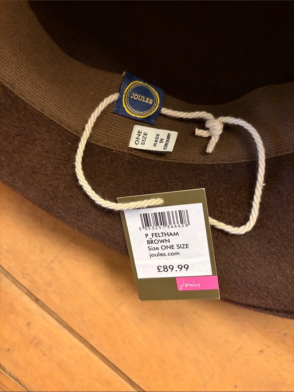 Joules Feltham Brown English Country UK Hat